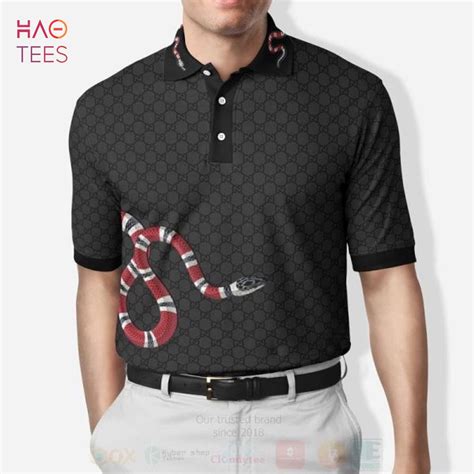 green gucci snake shirt|gucci polo shirt snake.